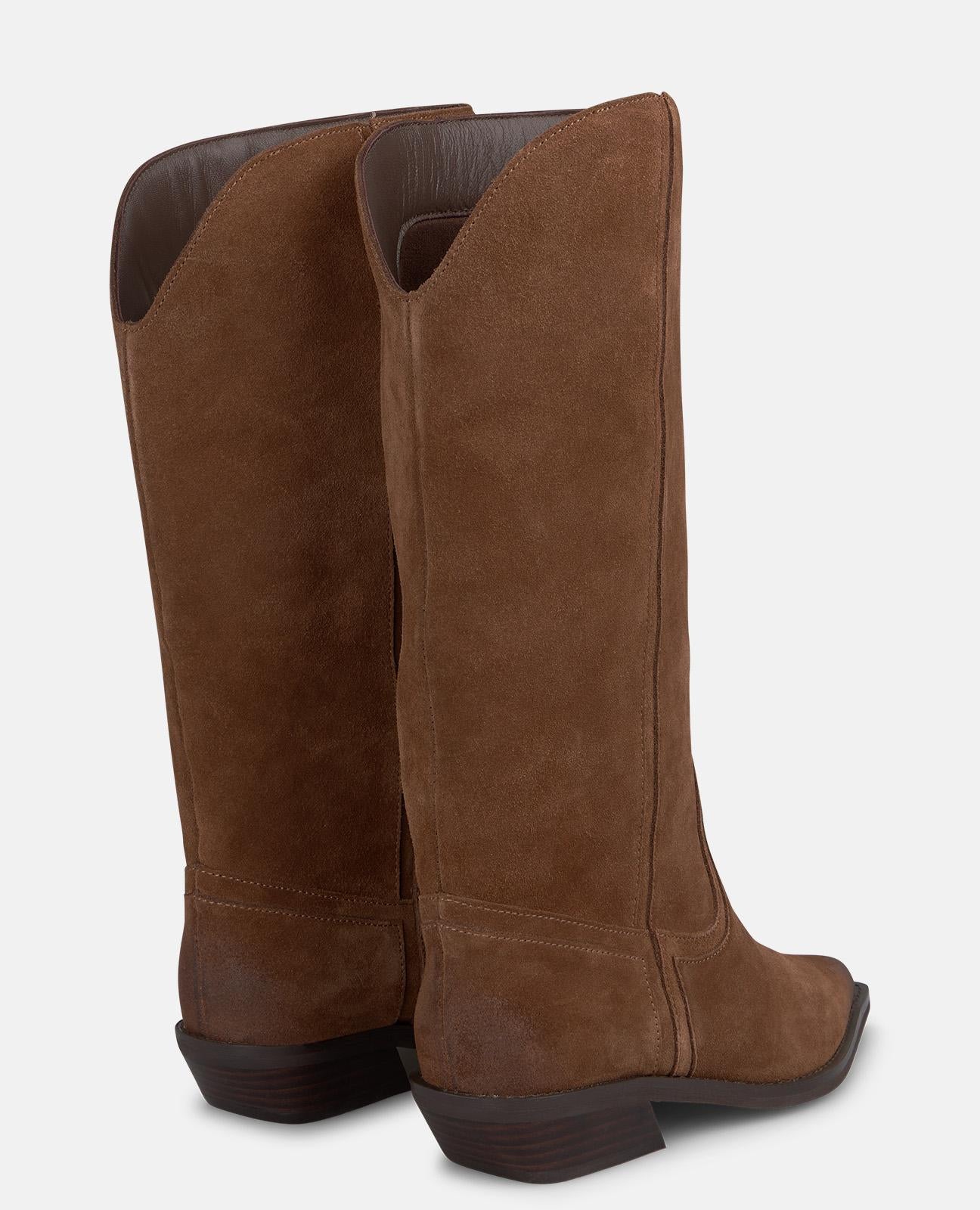 alma-en-pena-stiefelette-wildleder-camel-cowboy-3-5-cm image 3