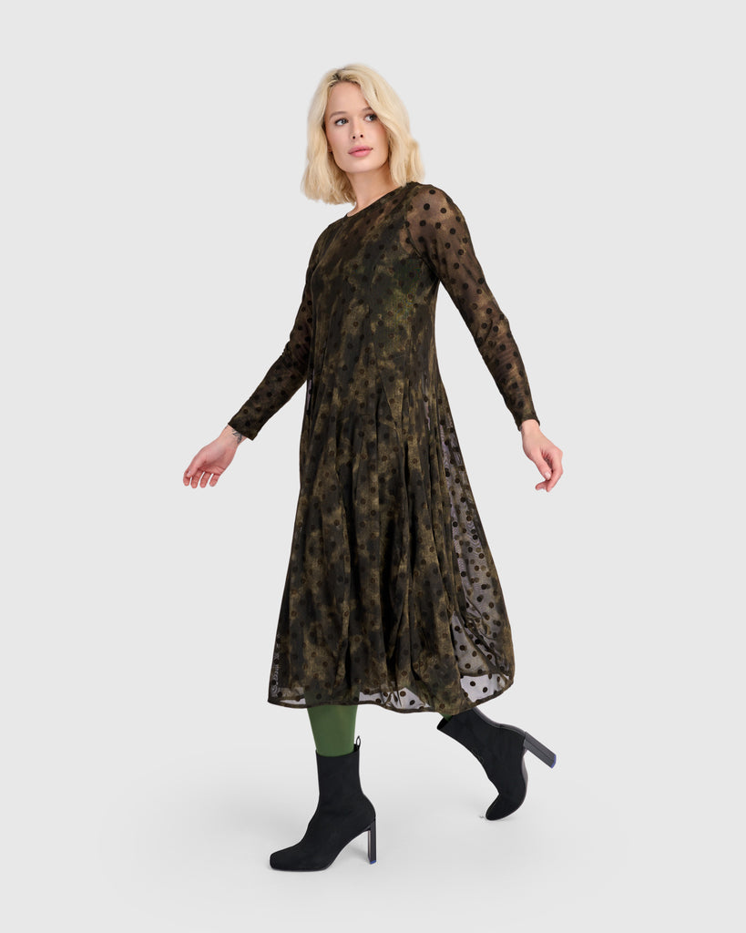 alembika-bramble-mesh-cocoon-dress-antique-midikleid image 1