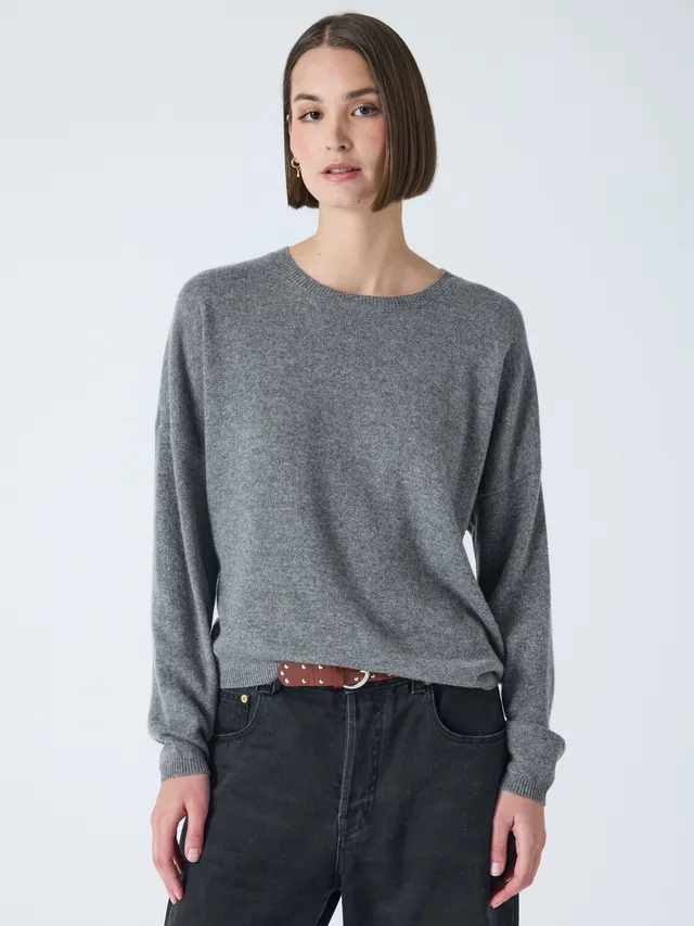 absolut-kaira-rundhals-pullover-damen-aus-100-kaschmir-dunkelgrau image 1