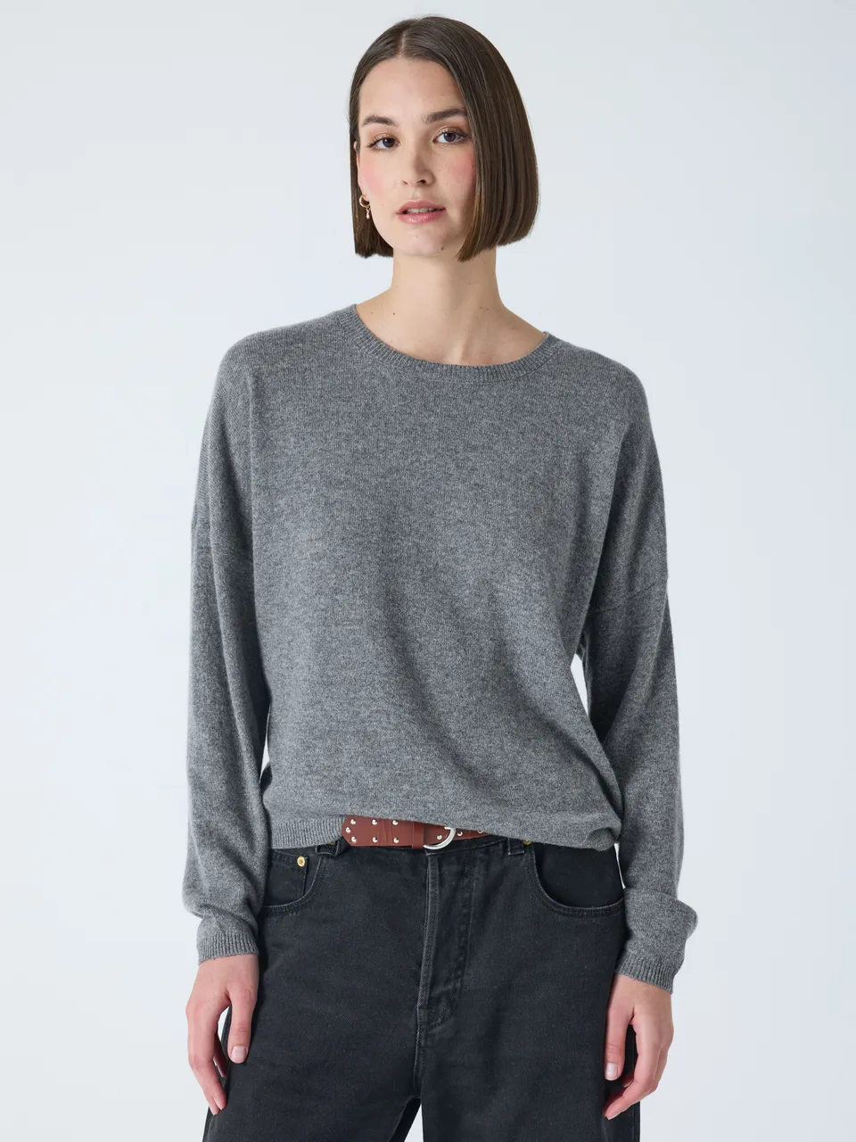 absolut-kaira-rundhals-pullover-damen-aus-100-kaschmir-dunkelgrau image 1