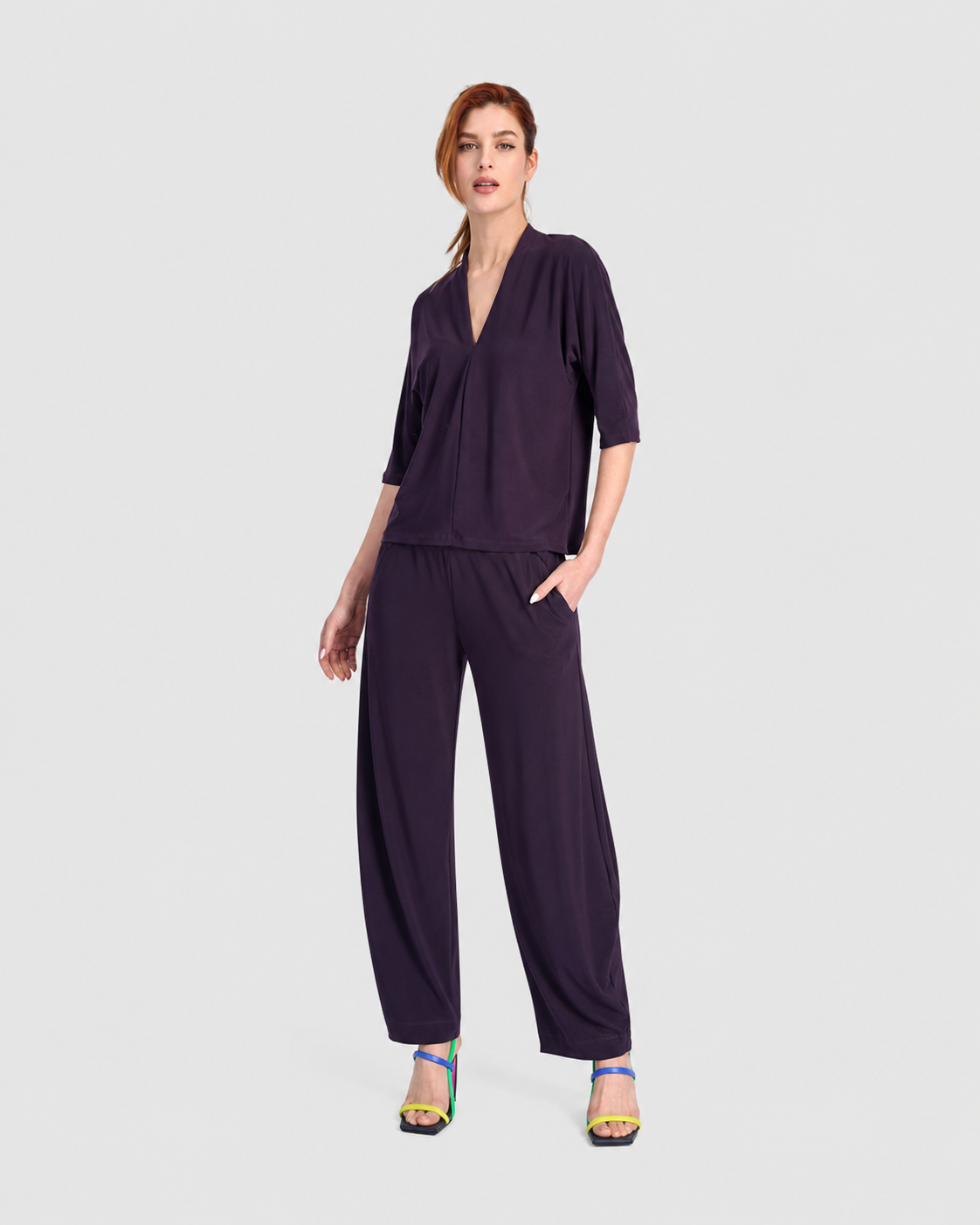 alembika-fluid-slinky-dolman-top-plum image 2