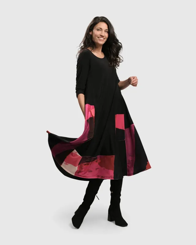 alembika-cosmopolitan-plisseekleid-magenta image 1