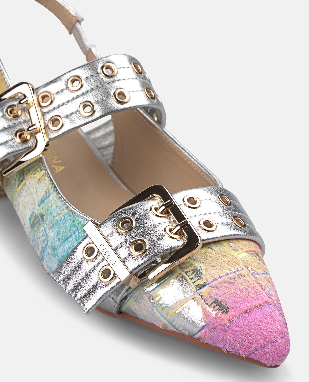 alma-en-pena-two-strap-schuh-flachschuh-multicolor-mit-schnalle-2-cm image 4