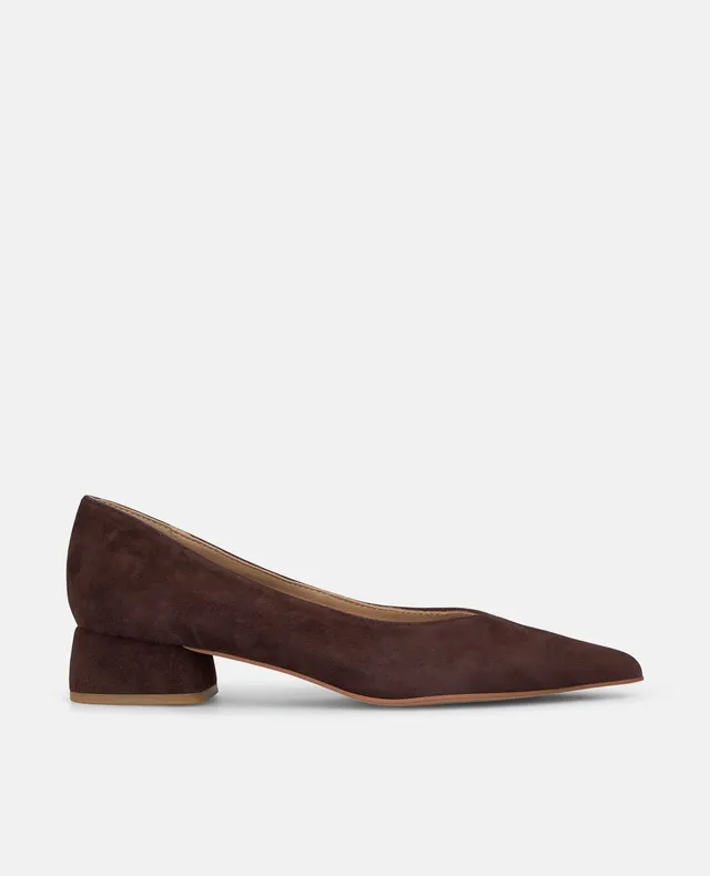 alma-en-pena-leder-spangen-ballerinas-mit-3-5-cm-blockabsatz-in-braun image 1