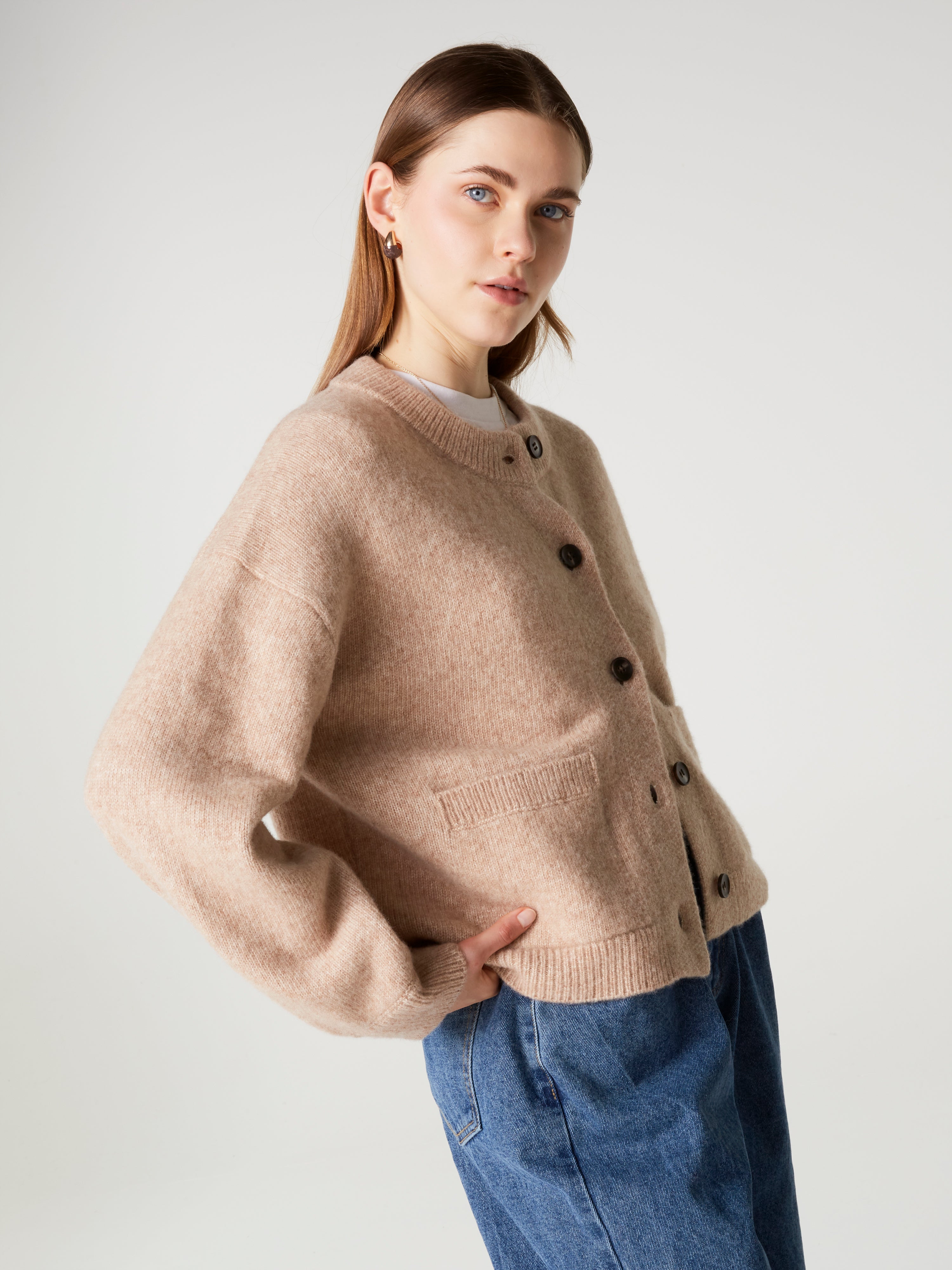 absolut-wendy-bomberjacke-damen-aus-wolle-baumwolle-hellbeige-gerade image 3
