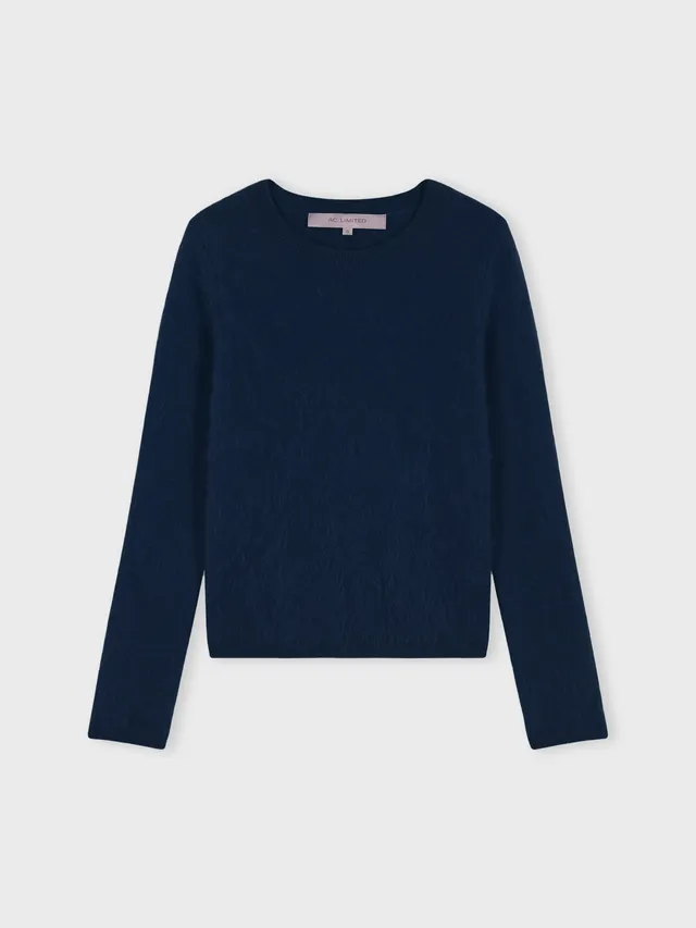 absolut-cali-pullover-damen-rundhals-kaschmir-bross-navy image 1