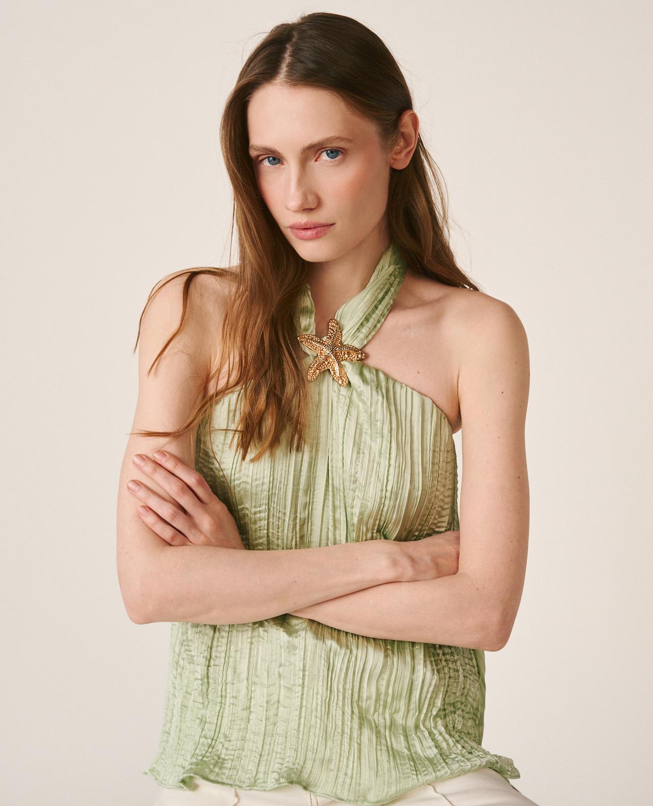 alma-en-pena-starfish-blouse-neckholder-bluse-gr-n-s image 5