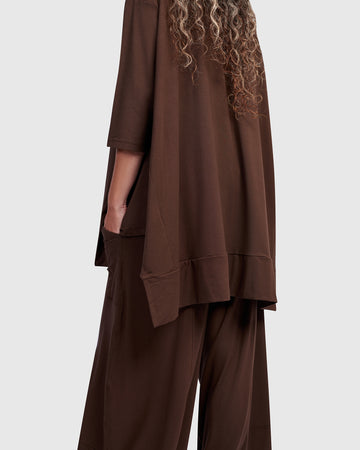 alembika-essential-oversized-trapeze-top-umber image 7