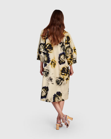 alembika-cascalone-baumwollkleid-beige-floral image 8