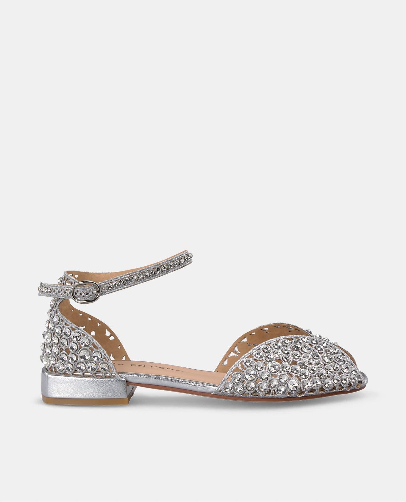 alma-en-pena-flachsandalen-silber-strass-kn-chelriemen-2-3-cm image 1