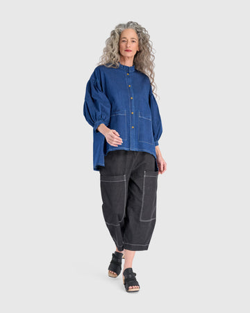 alembika-bold-barrel-capri-pants-jet-denim-jeanshose image 7
