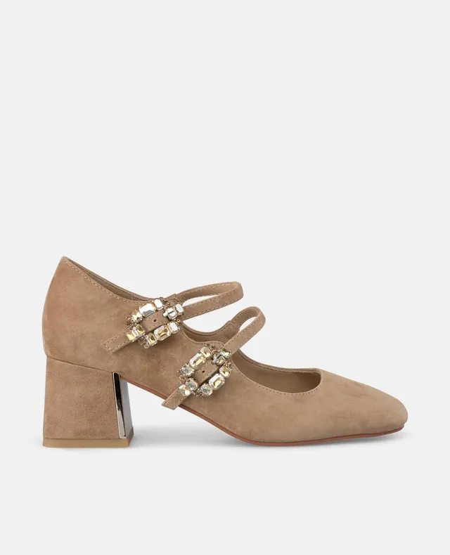 alma-en-pena-shoe-with-buckles-pumps-camel-mit-schmuckschnallen-6-cm image 1