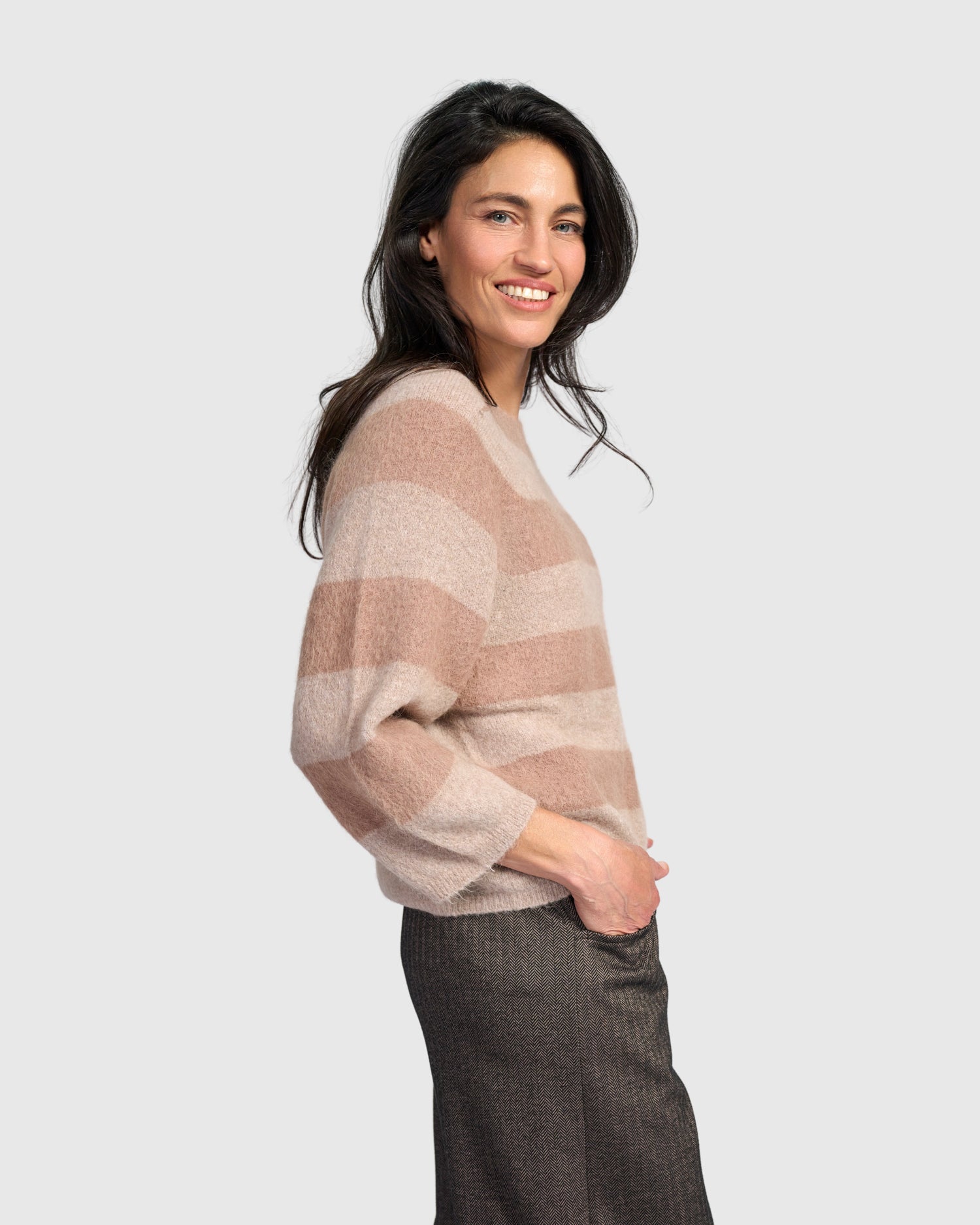 alembika-spry-streifen-pullover-almond image 5