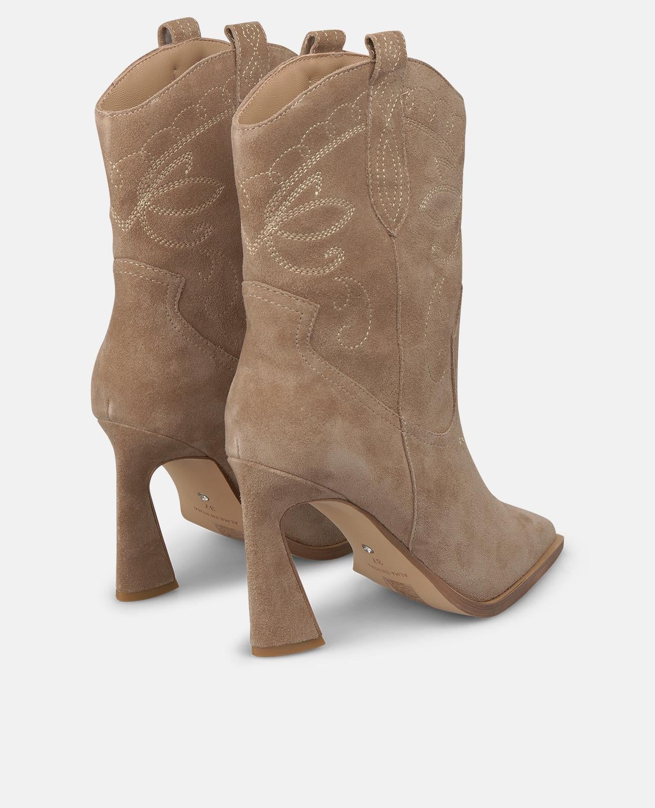 alma-en-pena-cowboy-stiefelette-leder-vison-9-cm image 3