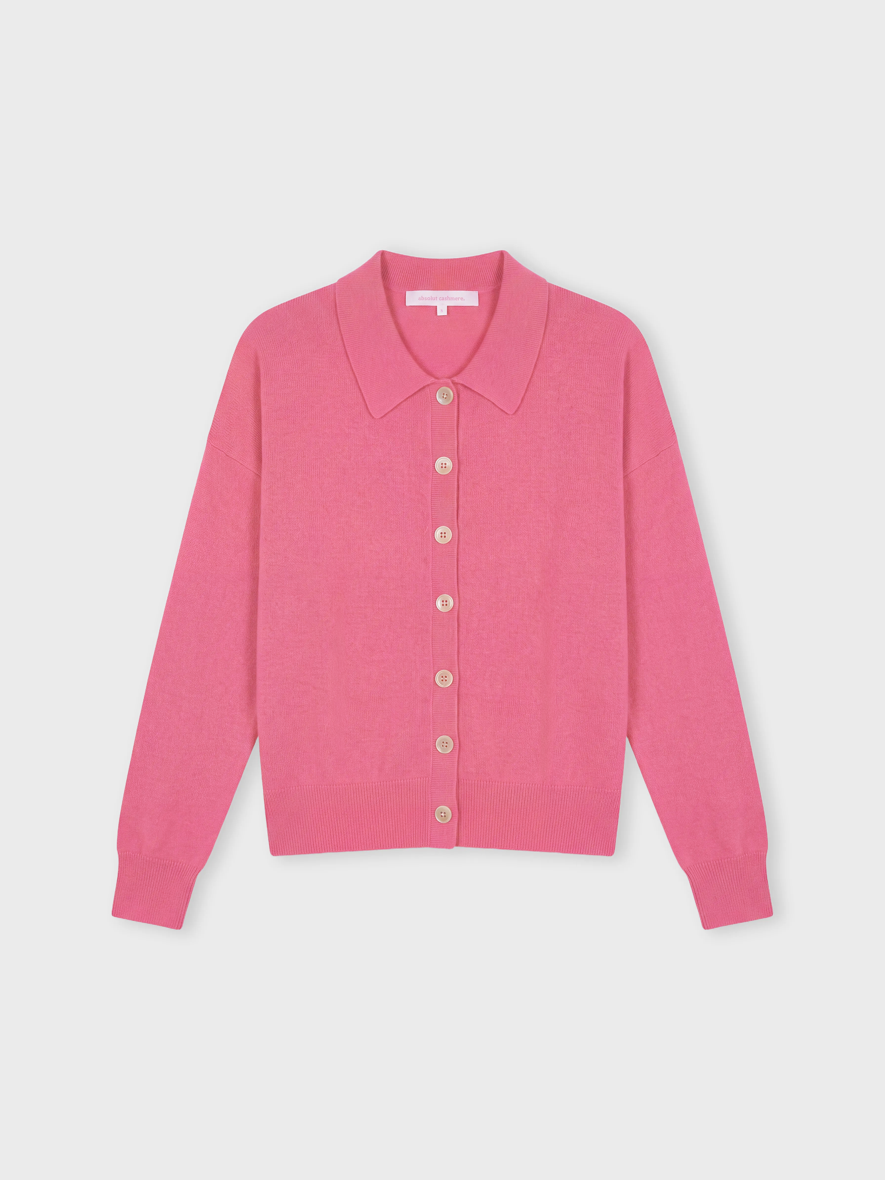 absolut-majura-hemd-damen-100-kaschmir-rosa-knopfverschluss image 1
