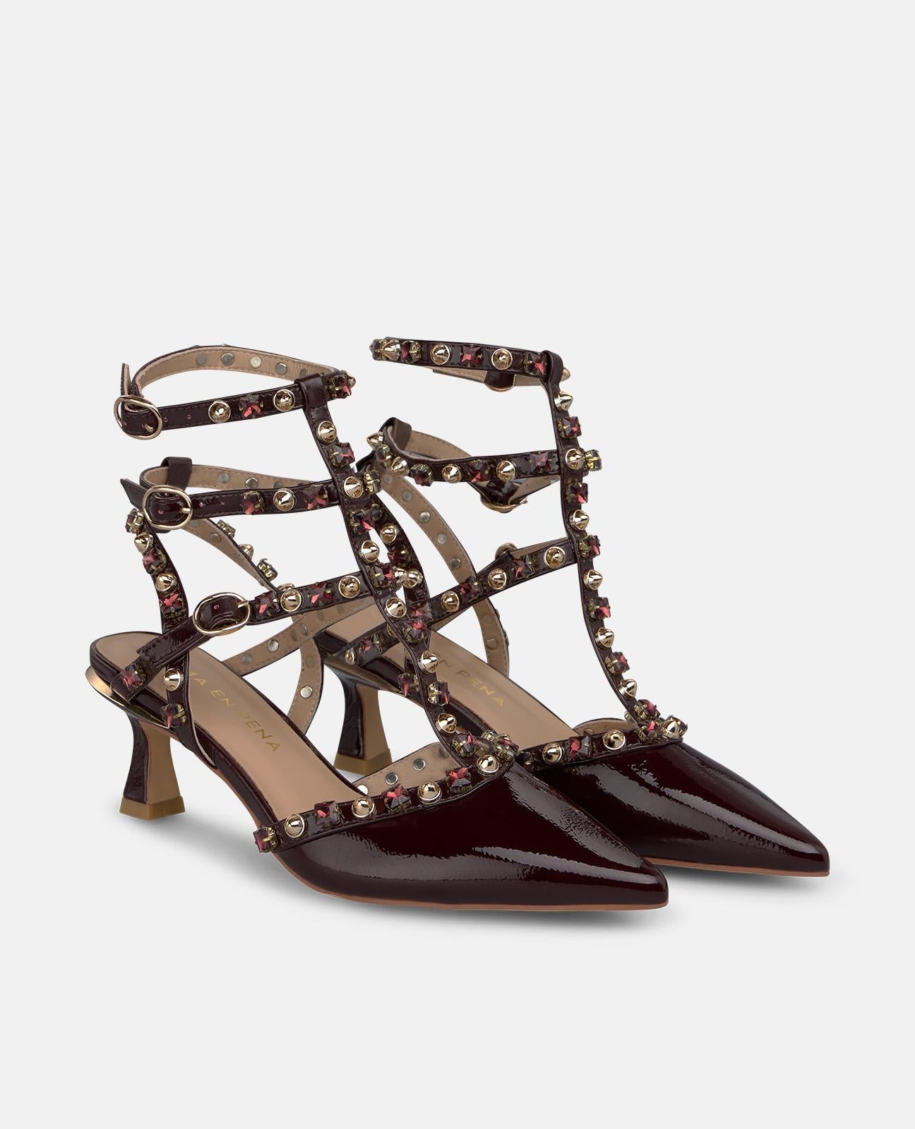 alma-en-pena-alfa-64058-slingback-pumps-bordeaux-lackleder-6-cm image 2