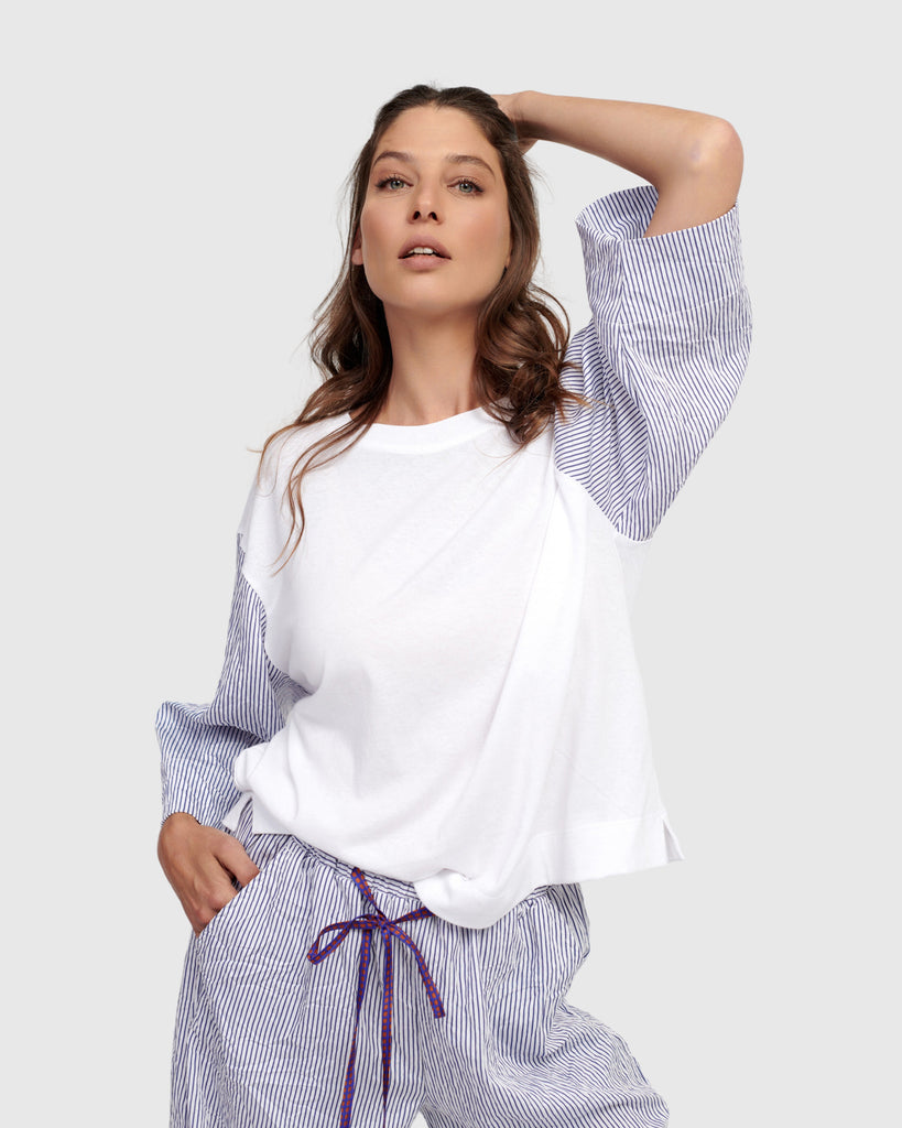 alembika-picnic-pullover-tee-navy image 1