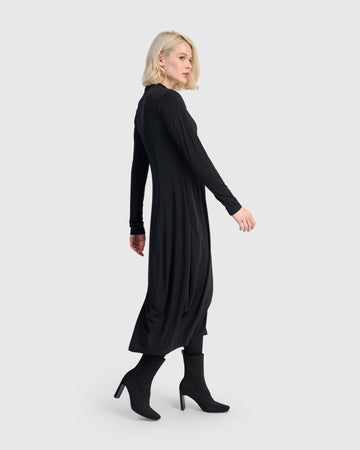 alembika-essential-slinky-cocoon-kleid-schwarz image 2
