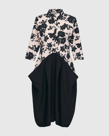 alembika-tekbika-drape-pocket-kleid-floral-jerseykleid image 8