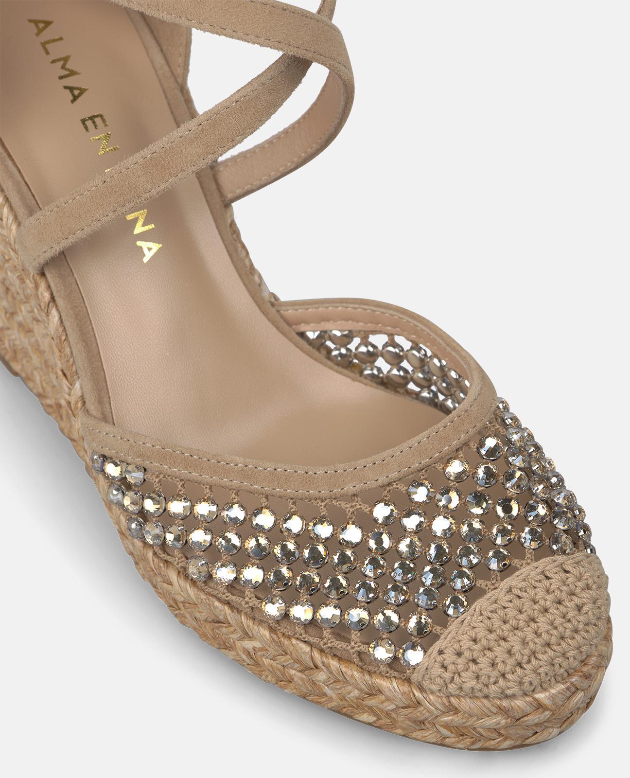 alma-en-pena-keil-espadrille-mit-strass-mesh-arena-9-5-cm image 4
