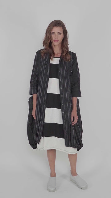 alembika-urban-kylie-topstitched-blazer-trails-schwarz-wei image 6