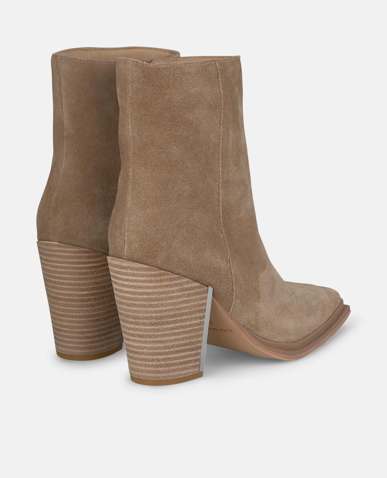 alma-en-pena-high-wide-heel-stiefelette-vison-9-5-cm-blockabsatz image 3
