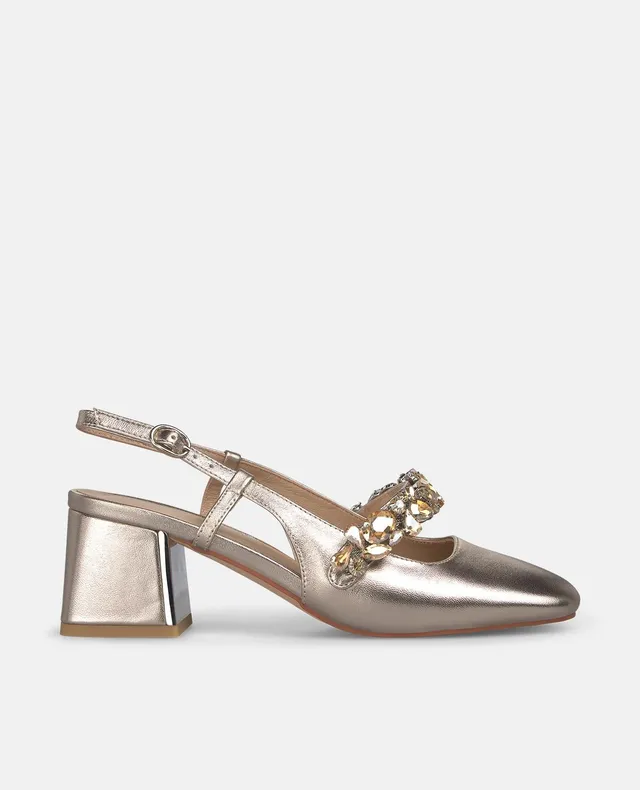 alma-en-pena-slipper-mit-schmuckriemen-metallic-bronze-5-5-cm image 1