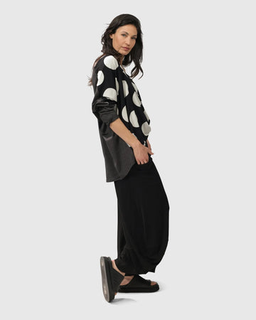 alembika-minnie-swing-v-neck-top-schwarz-wei image 2
