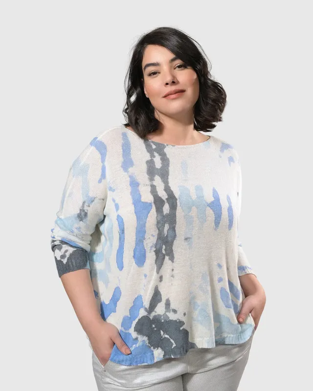 alembika-watercolor-boxy-pullover-nautical image 1