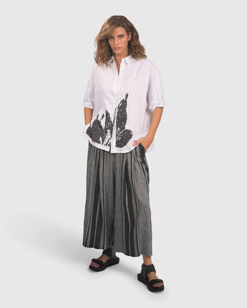 alembika-melange-palazzo-crop-pants-stripe-leinen-culotte-gestreift image 2