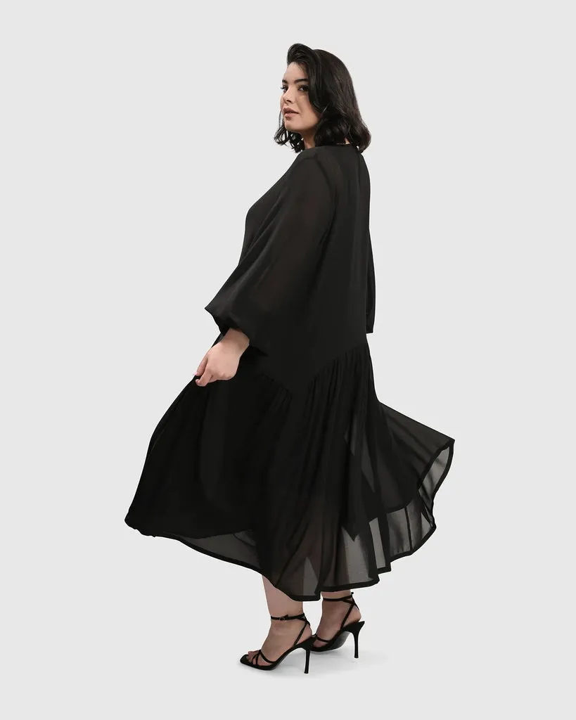 alembika-cultured-club-popover-kleid-black image 1