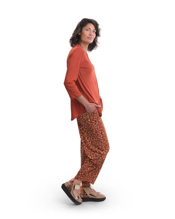 alembika-essential-linen-v-ausschnitt-top-damen-orange image 5