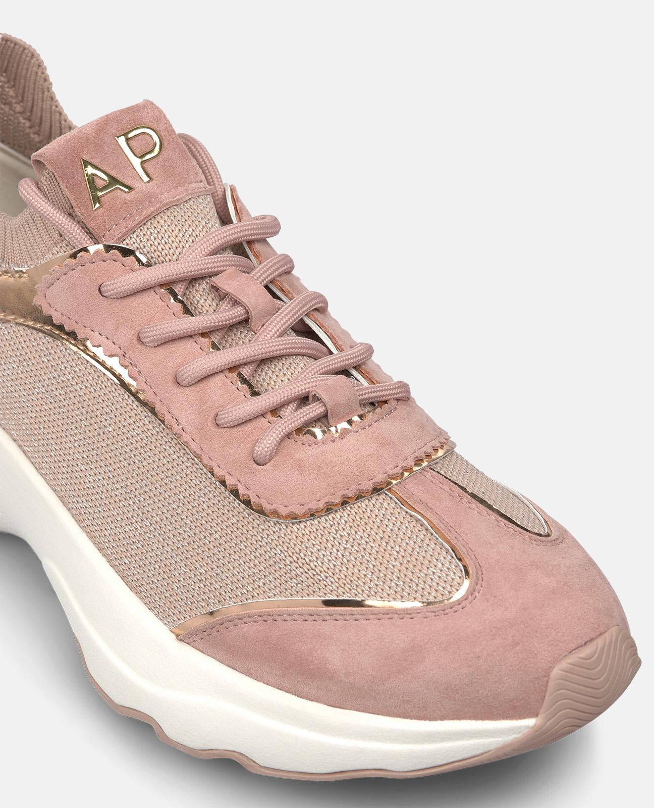 alma-en-pena-sportschuhe-rosa-metallic-schn-rung-4-5-cm-plateau image 4