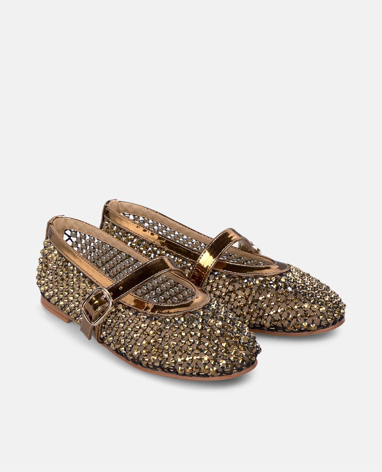 alma-en-pena-ballerina-red-buckle-flach-0-5-cm-bronze image 2