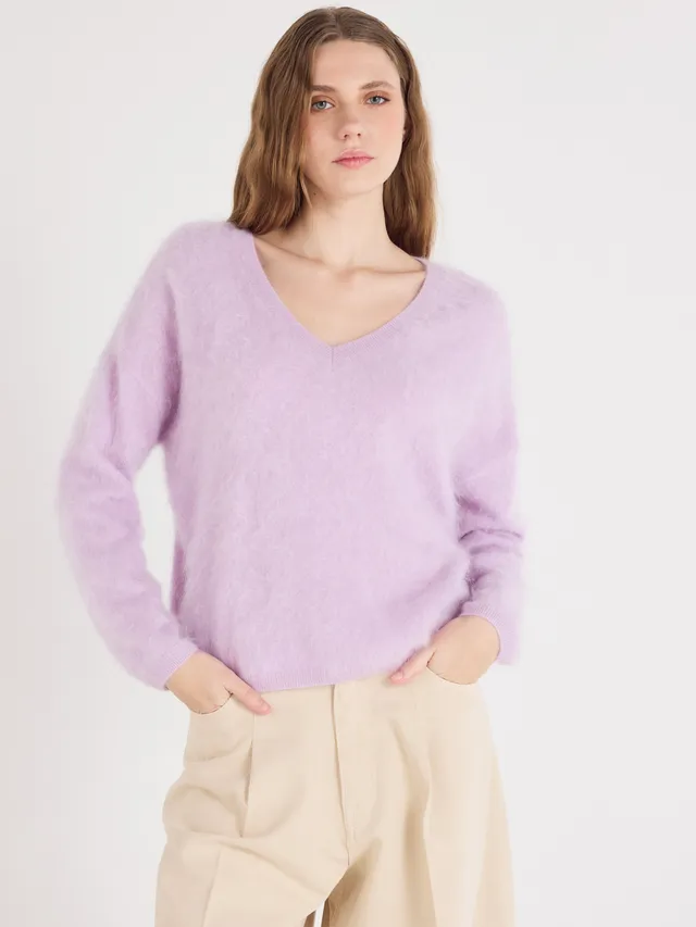 absolut-soeli-oversize-pullover-damen-v-ausschnitt-kaschmir-bross-flieder image 1