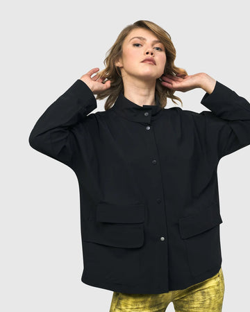 alembika-matrix-tech-jacke-schwarz-stehkragenjacke-upf50 image 2