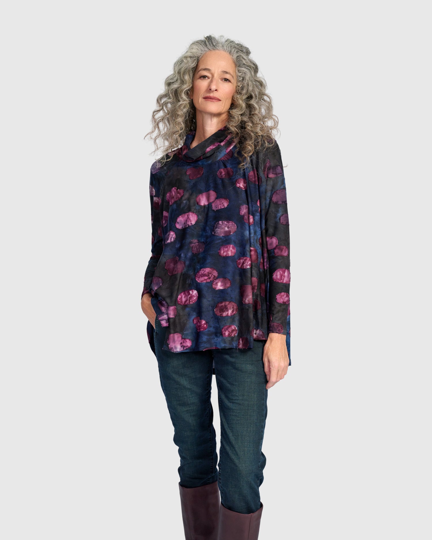 alembika-pippin-trapeze-top-tunika-midnight-wine image 4