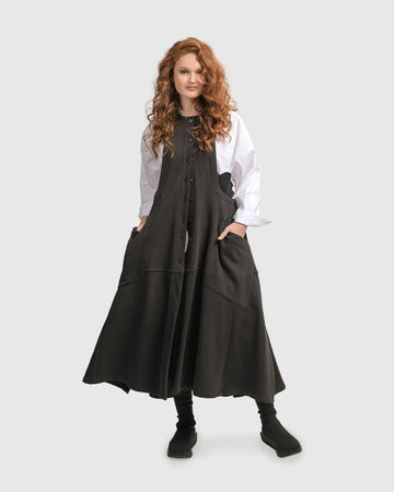 alembika-urban-button-down-pinafore-kleid-schwarz image 6
