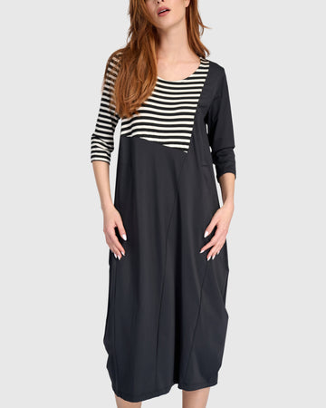 alembika-tekbika-trek-kleid-black-stripes-cocoon-techno-knit-td108m image 7