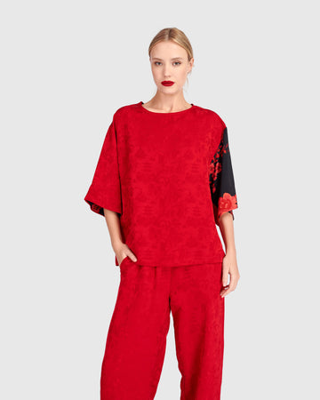 alembika-tono-boxy-top-rot-jacquard image 3