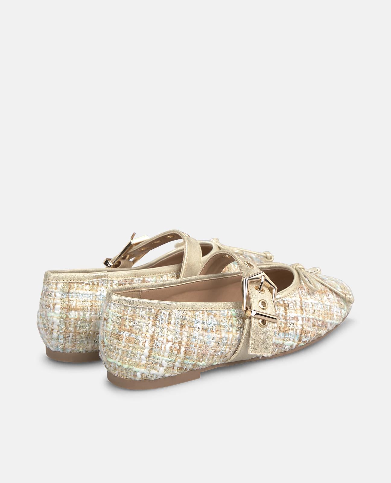 alma-en-pena-flat-dancer-with-buckle-detail-ballerina-flach-in-azurblau image 3