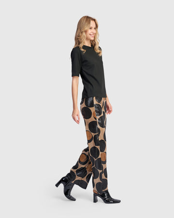 alembika-fizz-sequin-pants-eclipse-slim-flare-hose-mit-mini-pailletten image 4