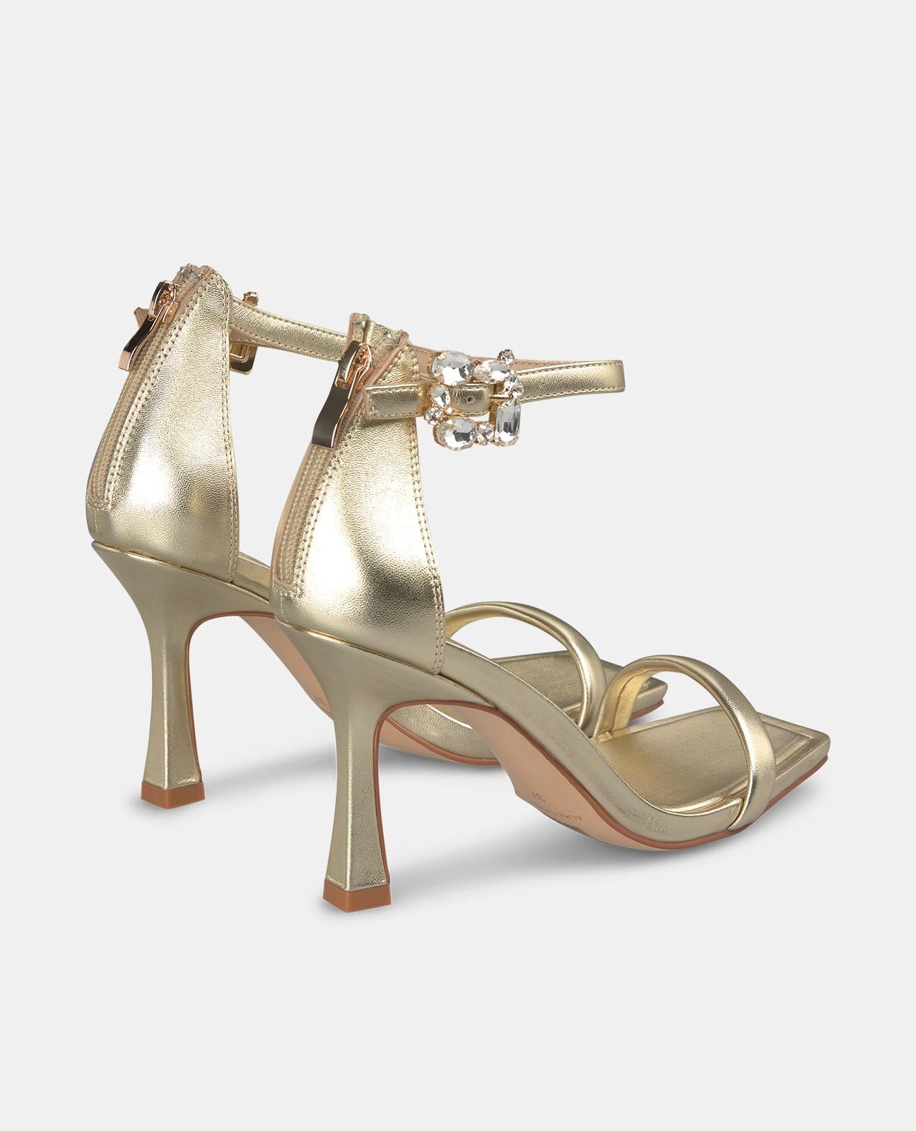 alma-en-pena-sandale-mit-schmuckschnalle-9-cm-gold image 3
