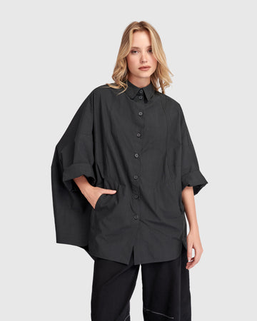alembika-urban-oversized-circle-shirt-schwarz image 3