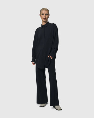 alembika-trinity-button-down-shirt-damen-hemd-schwarz image 2