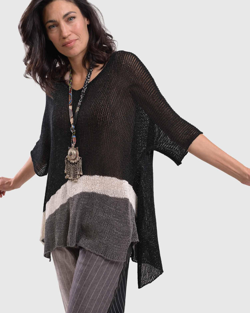 alembika-arc-tunic-sweater-pullover-schwarz image 1