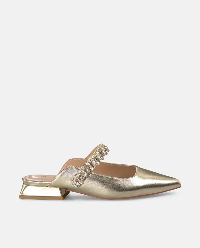 alma-en-pena-heeled-shoe-rhinestones-strap-spitzer-schuh-dorado-2-cm image 1