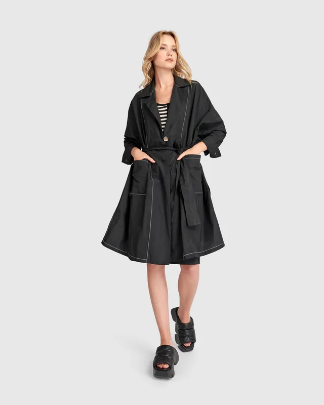 alembika-urban-metro-trench-jacke-schwarz image 1