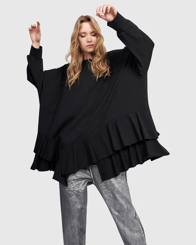 alembika-urban-groove-top-schwarz-oversize-tunika-damen image 1