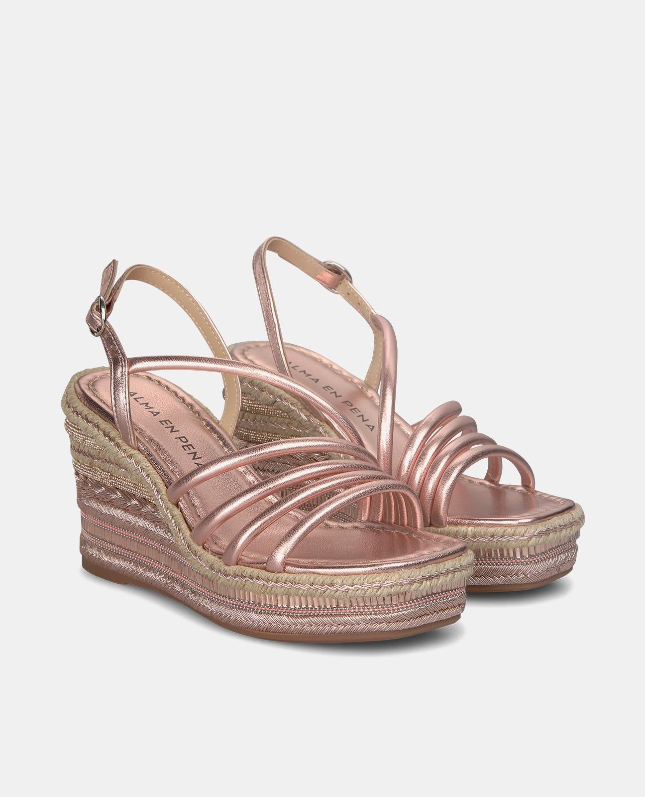 alma-en-pena-wedge-straps-damen-keilsandalen-rosa-glitzer-9-5cm image 2